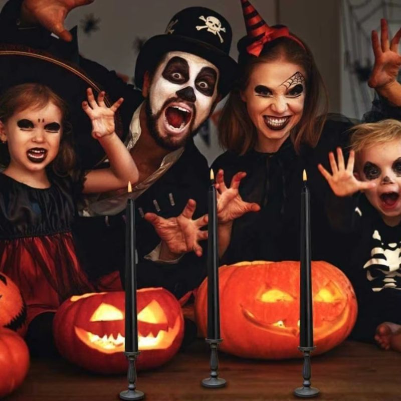 Bougie Halloween LED Chandelier Noir