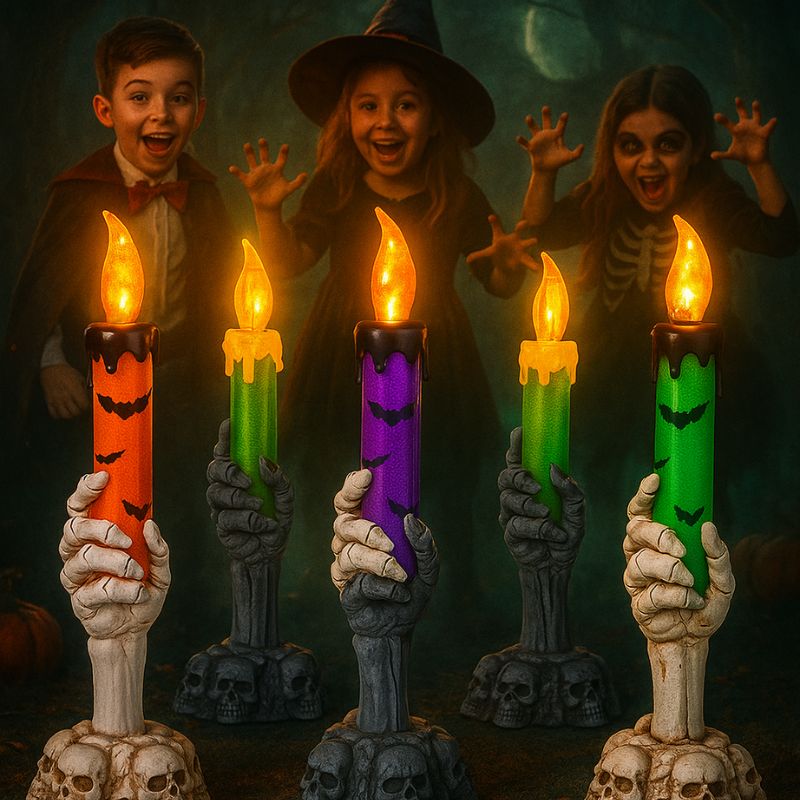 Bougie Halloween Lumière Hantée